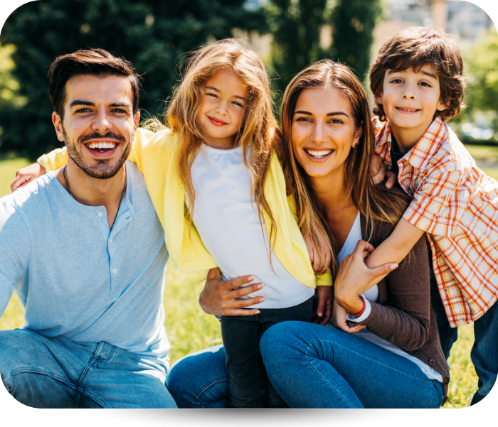 smiling family 